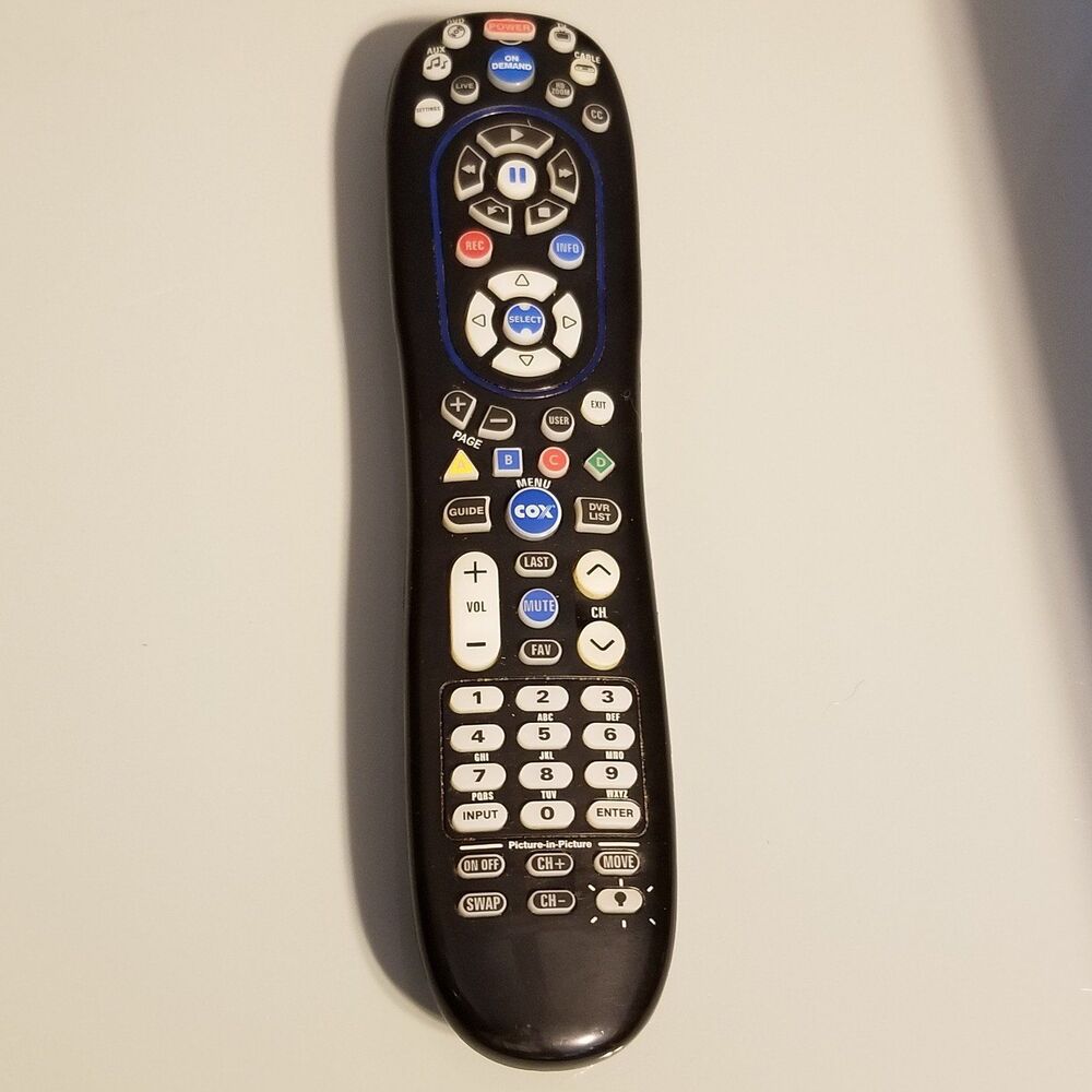 Cox URC-8820-MOTO 4-Device Remote Control for TV DVD Blu-Ray VCR Player